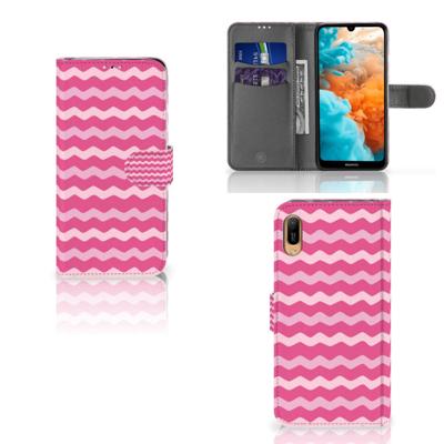 Huawei Y6 (2019) | Telefoon Hoesje | Waves Pink