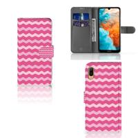 Huawei Y6 (2019) | Telefoon Hoesje | Waves Pink