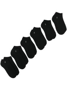 Polo Ralph Lauren lot de six paires de chaussettes à logo brodé - Noir