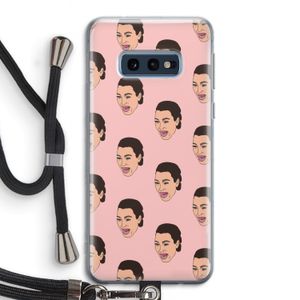 Ugly Cry Call: Samsung Galaxy S10e Transparant Hoesje met koord