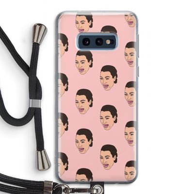 Ugly Cry Call: Samsung Galaxy S10e Transparant Hoesje met koord