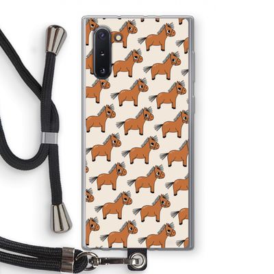 Pony: Samsung Galaxy Note 10 Transparant Hoesje met koord