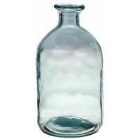 Bloemenvaas - helder - transparant gerecycled glas - D11 x H21 cm   -