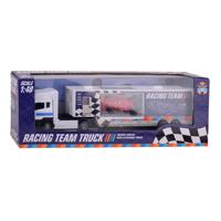 Johntoy Race team vrachtwagen met die-cast raceauto