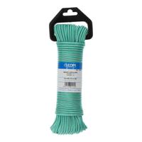 Waslijn EDM 87912 Wit Groen Polypropyleen 4,5 mm x 25 m Gevlochten
