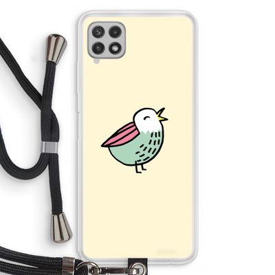 Birdy: Samsung Galaxy A22 4G Transparant Hoesje met koord