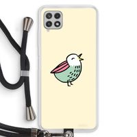 Birdy: Samsung Galaxy A22 4G Transparant Hoesje met koord