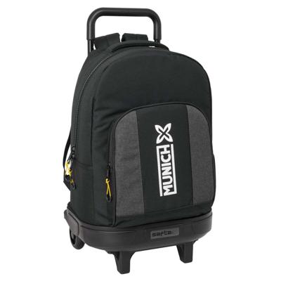 Schoolrugzak met Wielen Munich Topo Zwart 33 x 45 x 22 cm