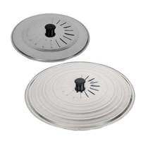 Gerimport Set 2x stuks spatdeksels - pannendeksels - rvs - stoomuitlaat - Dia 30 en 36 cm