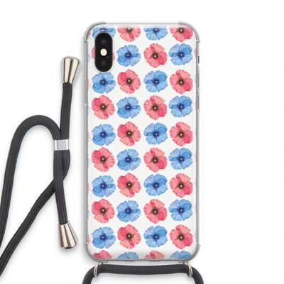 Klaproosjes: iPhone X Transparant Hoesje met koord
