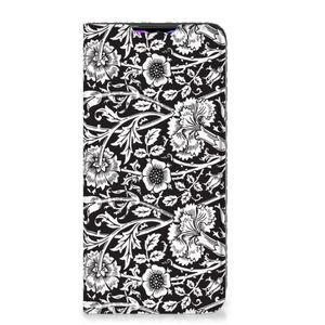 Xiaomi Redmi 9 Smart Cover Black Flowers