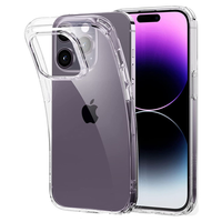 iPhone 15 Pro hoesje - Backcover - Anti shock - Extra dun - Transparant - thumbnail