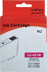Huismerk Brother LC-421M cartridge magenta