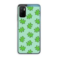 Groene blaadjes: Xiaomi Poco M3 Pro 5G Transparant Hoesje