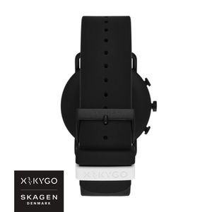 Horlogeband Skagen SKT5202 Silicoon Zwart 22mm