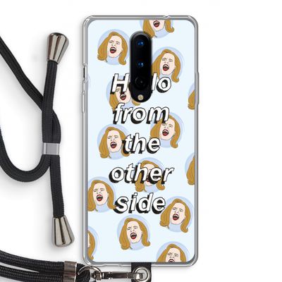 Hello: OnePlus 8 Transparant Hoesje met koord