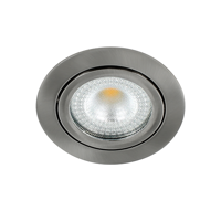 Bella LED spot kantelbaar 5Watt rond NIKKEL IP65 dimbaar - interne driver