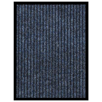 VidaXL Deurmat 40x60 cm gestreept blauw