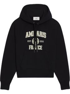 AMI Paris hoodie à patch logo - Noir