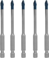 Bosch Accessoires EXPERT Dakpanborenset HEX-9 | HardCeramic | 5-delig | 5mm - 2608902315