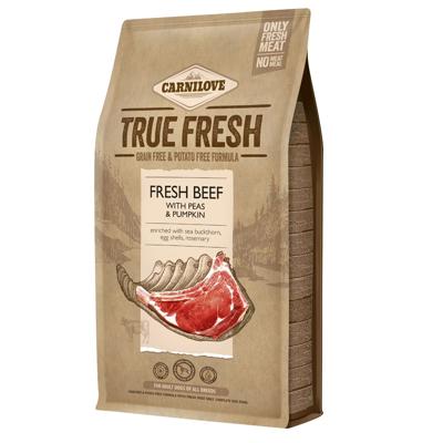 CARNILOVE True Fresh Dog Adult Beef with peas and pumpkin - droog hondenvoer - 1,4kg