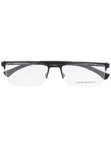 Emporio Armani lunettes de vue à monture rectangulaire - Noir