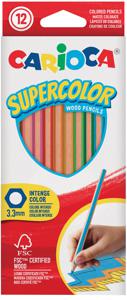 Kleurpotlood Carioca Supercolor set Ã 12 kleuren