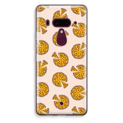 You Had Me At Pizza: HTC U12+ Transparant Hoesje