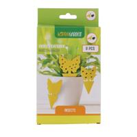 Rouwvliegen plakstrips - 8x stuks - geel - kleefstrips - rouwvliegjes bestrijden