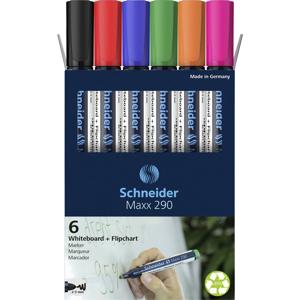 Schneider Schreibgeräte Whiteboard-Marker Maxx 290 6er Set sortiert, 5+1 Aktion 129096 Whiteboardmarker 1 stuk(s)