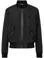 Plein Sport veste bomber zippée à patch logo - Noir - thumbnail