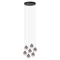 Lucide TAMINO - Hanglamp - Ø 52 cm - LED Dimb. - 7x7W 3000K - Zwart