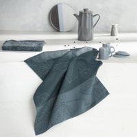 DDDDD DDDDD Theedoek Leaves 60x65 Atlantic Blue DDDDD DDDDD Theedoek Leaves 60x65 Atlantic Blue
