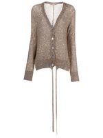 Stella McCartney cardigan à sequins brodés - Or