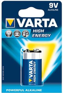 Varta High Energy 9V Alkaline batterij