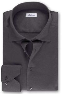 Stenströms Fitted Body Jersey shirt grijs, Effen