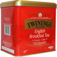 Twinings English breakfast blik Twinings English breakfast blik