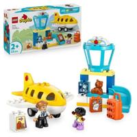LEGO DUPLO My Town 10443 Eerste keer op de luchthaven - Bouwspeelgoed voor kinderen vanaf 2 jaar