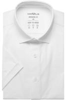 Marvelis Modern Fit Jersey shirt wit, Effen - thumbnail