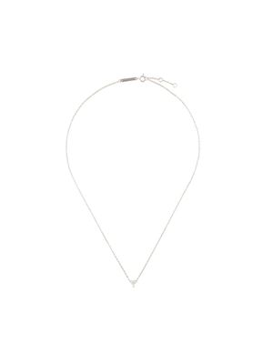 Delfina Delettrez Dots Solitaire diamond necklace - Métallisé