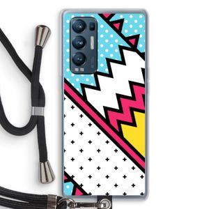 Pop Art #2: Oppo Find X3 Neo Transparant Hoesje met koord