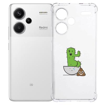 Xiaomi Redmi 13 Pro Plus Hoesje - Cactus Poo TPU Antishock Xiaomi Redmi 13 Pro Plus Hoesje - Cactus Poo TPU Antishock