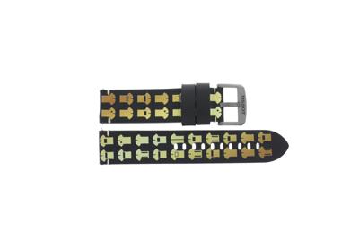 Horlogeband Tissot T1166173605111 / T600044472 Leder Zwart 22mm