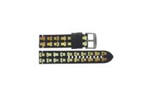 Horlogeband Tissot T1166173605111 / T600044472 Leder Zwart 22mm