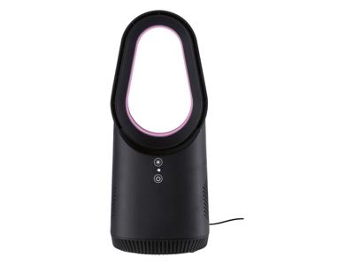 SILVERCREST Bladloze tafelventilator met LED (Zwart)