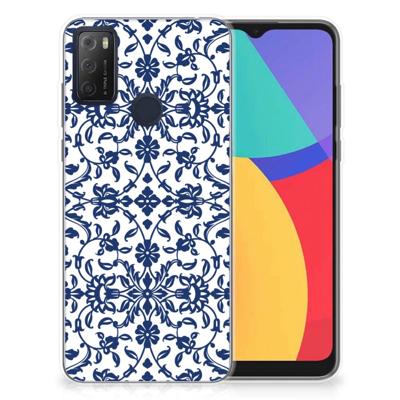 Alcatel 1S (2021) | TPU Case | Flower Blue