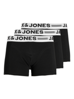 Jack & Jones Boxershorts SENSE Trunks 3-pack Zwart-M