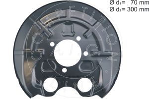 Dekplaat, remschijf AIC, Inbouwplaats: Achteras links, u.a. fÃ¼r Opel