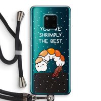 You're Shrimply The Best: Huawei Mate 20 Pro Transparant Hoesje met koord