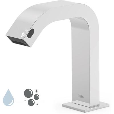 Fonteinkraan Tres Electronic | Opbouw | Koudwater kraan | Standaard model | Infrarood sensor | Rond | Chroom